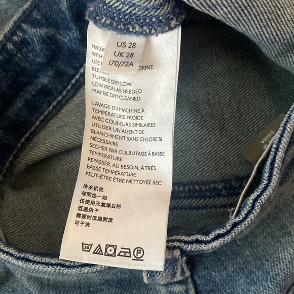 Pilcro and the Letter Press  Anthropologie straight leg crop carpenter style 28 - Picture 3 of 8